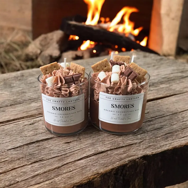 Smores-organic coconut/soy wax candles