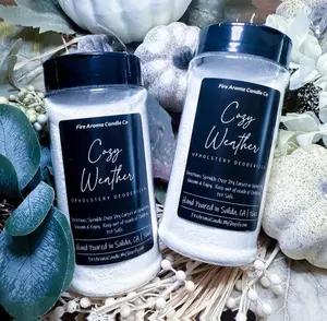 Fire Aroma Candle Co Cozy Weather Carpet & Upholstery Deodorizer - Autumn Leaves Scented Cleaner with Mint, Fruits, Oakmoss & Musk