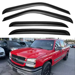 Window Visors Rain Guards For 2001-2007 Chevy Silverado/gmc Sierra  Vent Wind Deflectors Shades 2000-2006 Suburban/yukon Xl 2002-2006 Avalanche/cadillac Escalade - Crew Cab