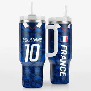 Personalized France WC 2026 Home Tumbler Custom Soccer Cup