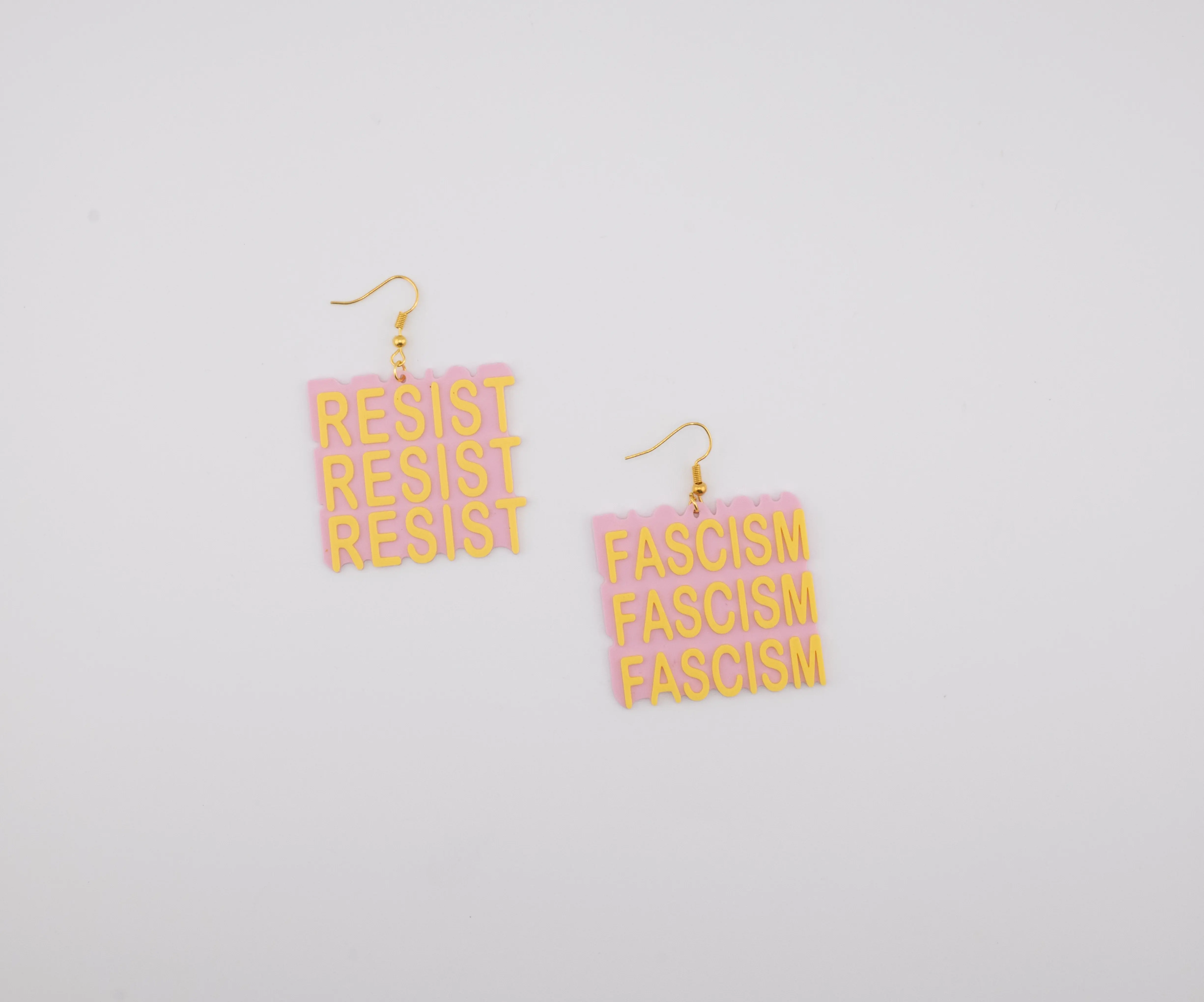 Resist F*scism Dangle Earrings