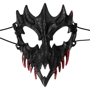 OIDEA Halloween Dragon Masquerade Mask: Gothic Half Face Scary Horror Skull Mask Carnival Venetian Costume Cosplay Party Prom Ball Mask for Men Women