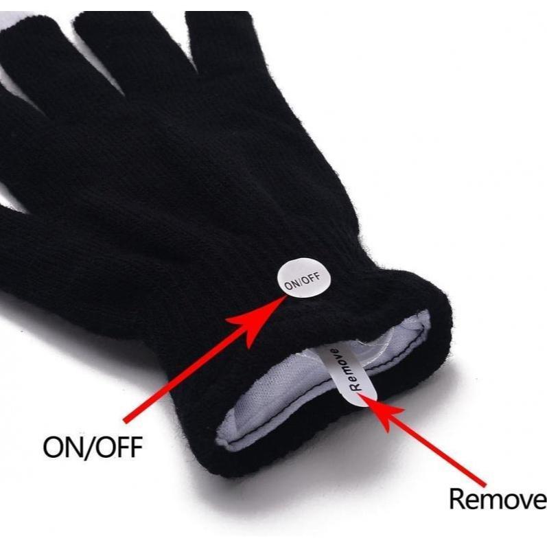 LED Light-Up Finger Gloves - Flashing Glow Rave Gloves, Perfect for Parties, Concerts & Nighttime Fun