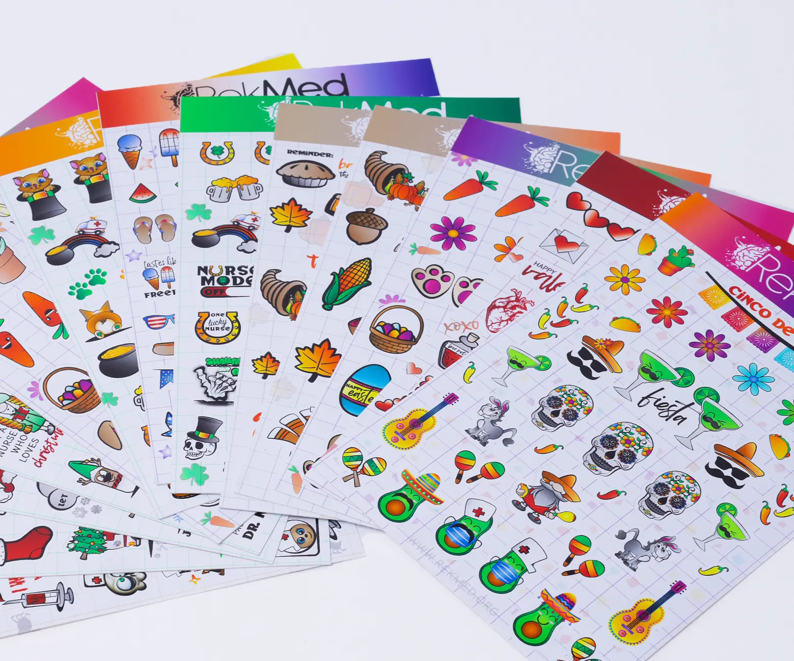 Holiday Sticker Sheet Pack of 13 to make your planner pop during holidays!