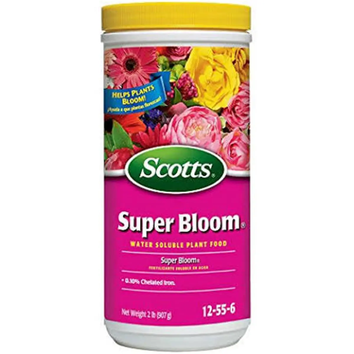 Scotts Miracle-Gro 7466162 Super Bloom Water Soluble Plant Food, 2 lbs, Instantly Soluble, Boosts Blooming, Enhances Rich Leaf Color, Non-Staining Color