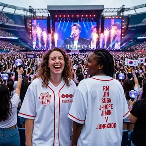 Custom Members Baseball Jersey, World Tour 2026 Arirang Merch Shirt, Bangtan Comeback  gift for true fans