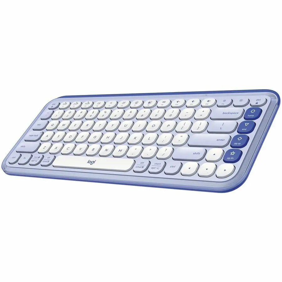 Logitech POP ICON Keys Wireless Bluetooth Keyboard Lilac/Off White 920-013050