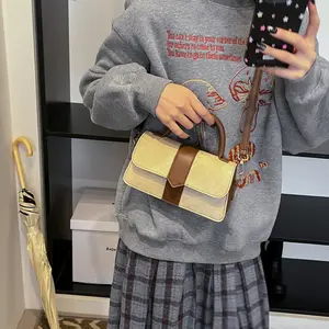 Mini Crossbody Bag Leather Small Purse for Women Top Handle Shoulder Clutch Compact Stylish Versatile Accessory(with accessories)