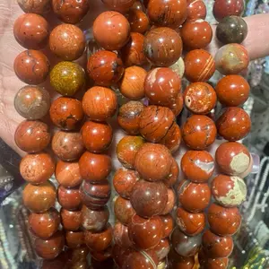 10mm Red Jasper DIY Beads Strand