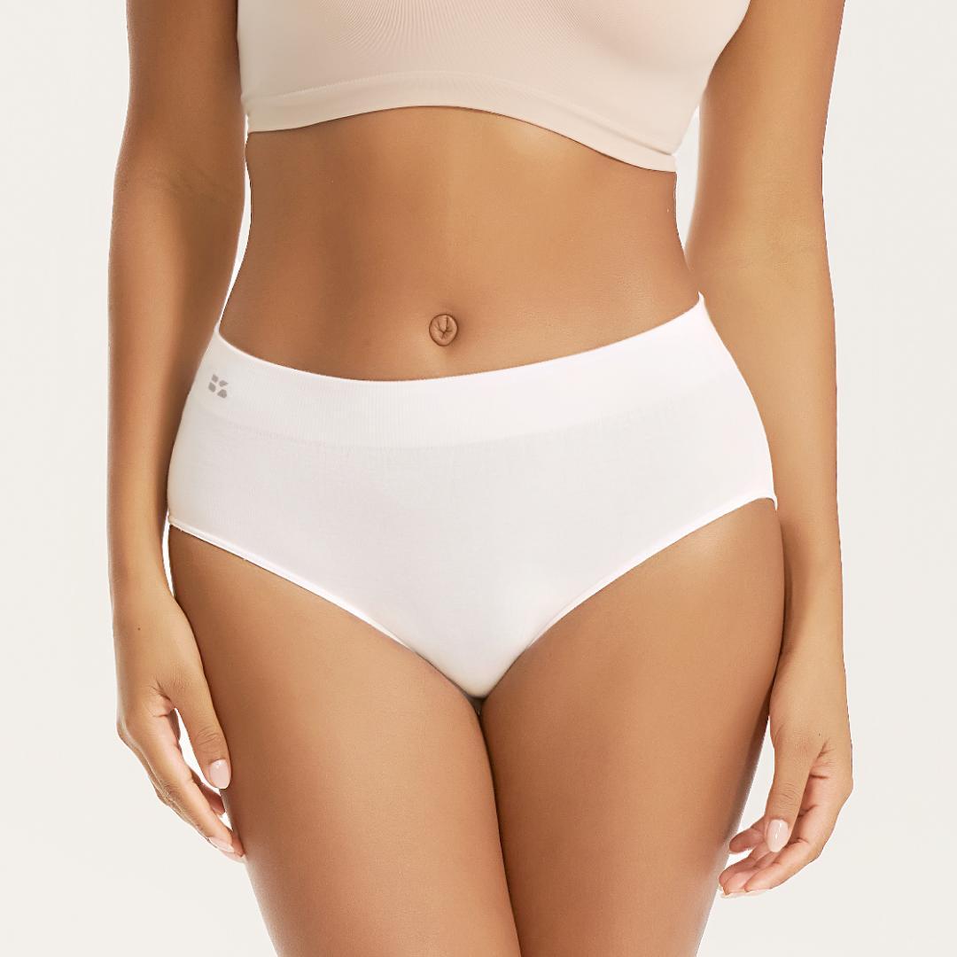 BodyTips 2 Pack Bamboo Fiber Triangle Briefs Thickened Crotch Without Buttock Antibacterial Seamless Fit Underwear Smooth Triangle Panties Popular Underwear Versatile Briefs For Daily Wear Lounge Casual Outfit All Day Layering Under Garment Active Use