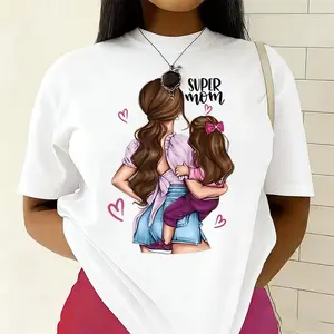 "Super Mom" & Daughter T-Shirt | Mother's Day Graphic Tee for Women