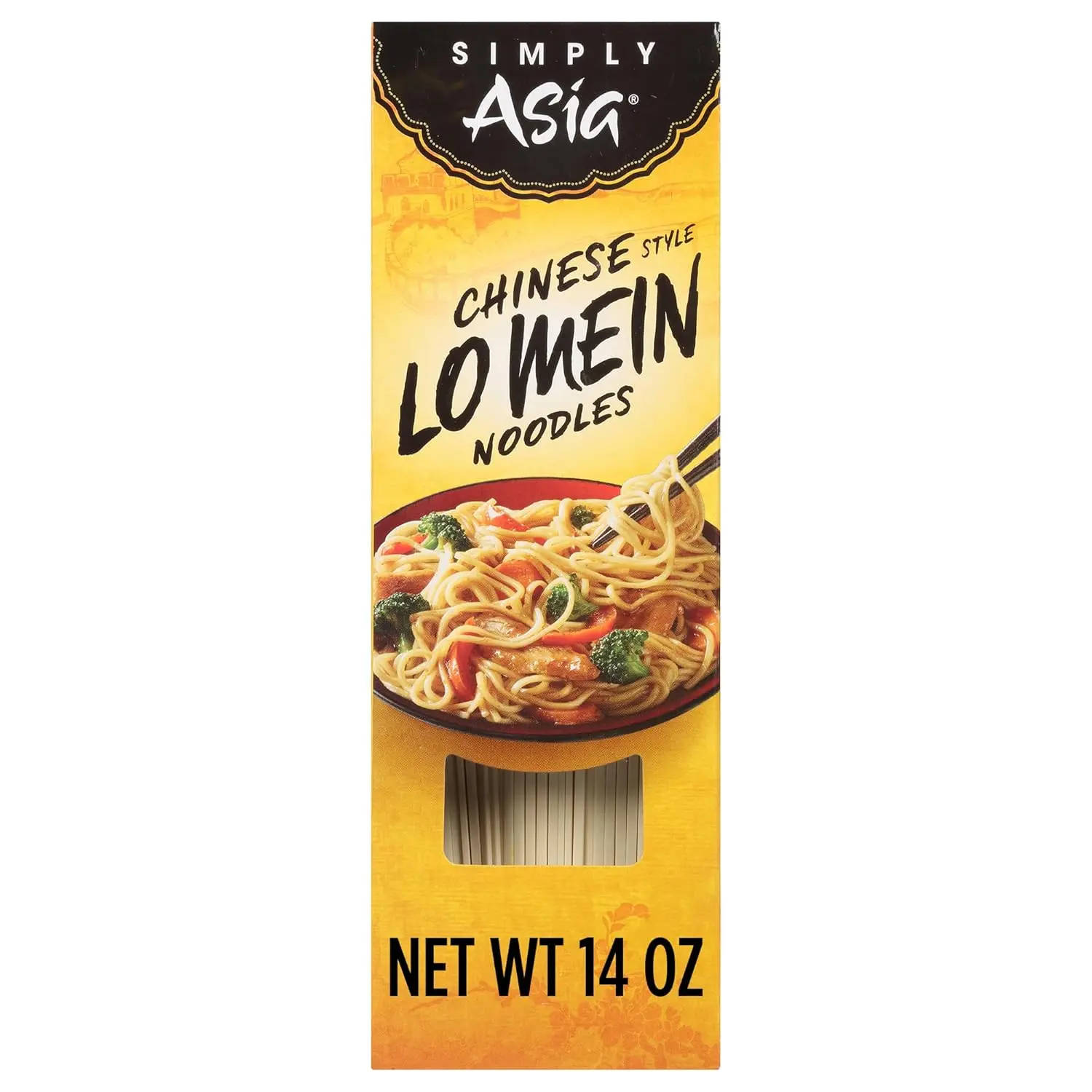 Simply Asia Lo Mein Noodles, Chinese Style, No MSG, For Cold Noodle Soups, Vegetable Mei, Chicken & Stir-Fries, 14 oz