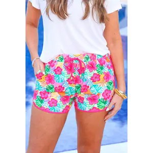 Time To Tango Everyday Shorts Spandex Womenswear Bottom Chic Fits Medium Fabric Adjustable Casual Drawstring