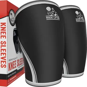 Nordic Lifting 7Mm Neoprene Knee Sleeves (1 Pair) Support & Compression for Weightlifting, Powerlifting & Cross Training (USPA Approved) for the Best Squats - Both Women & Men - XL Nordic Lifting