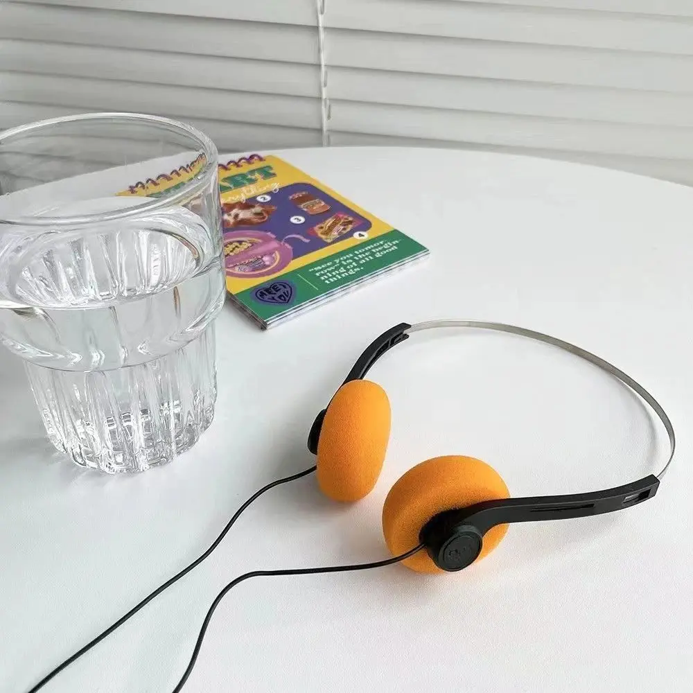 3.5mm Ear Wrap Wired Swimming Headphones - Metal Build, Noise Cancellation, Retro Portable Design, Adjustable Sponge Cushion, Durable Cable & Plug, Over Ear Adapter, Hands Free, Adjustable Neck, Mobile & Computer Use for Sports, Ear Wrap Wired Headphones