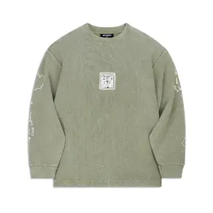 POP MART Hirono Living Wild-Stray Sweatshirt Army Green