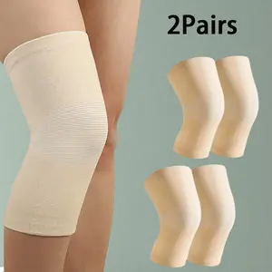 2 Pairs (Large) Adult Cotton Compression Knee Sleeves - Sports, Volleyball Leg Support Brace for Arthritis Control, Running Pain Management (Home Improvement, Building Supplies, Wallpaper & Wall Trim), 2Pairs(Large)