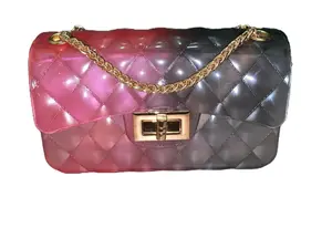 Small Pink & Black Jelly Bag