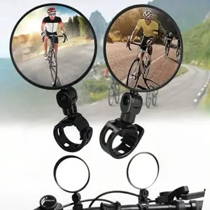 Adjustable Round Convex Rear View Mirror - 1pc