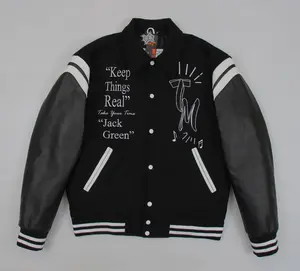 Jack Green 25/8 Varsity Jacket Black
