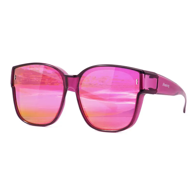 Purple Frame/Rose Mirrored Lens