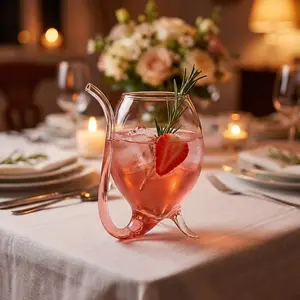 2-Piece Premium Drinking Glasses Set, Durable Cocktail, Martini &, Ideal for Juice, Beverages, Parties, Home Bar Accessories