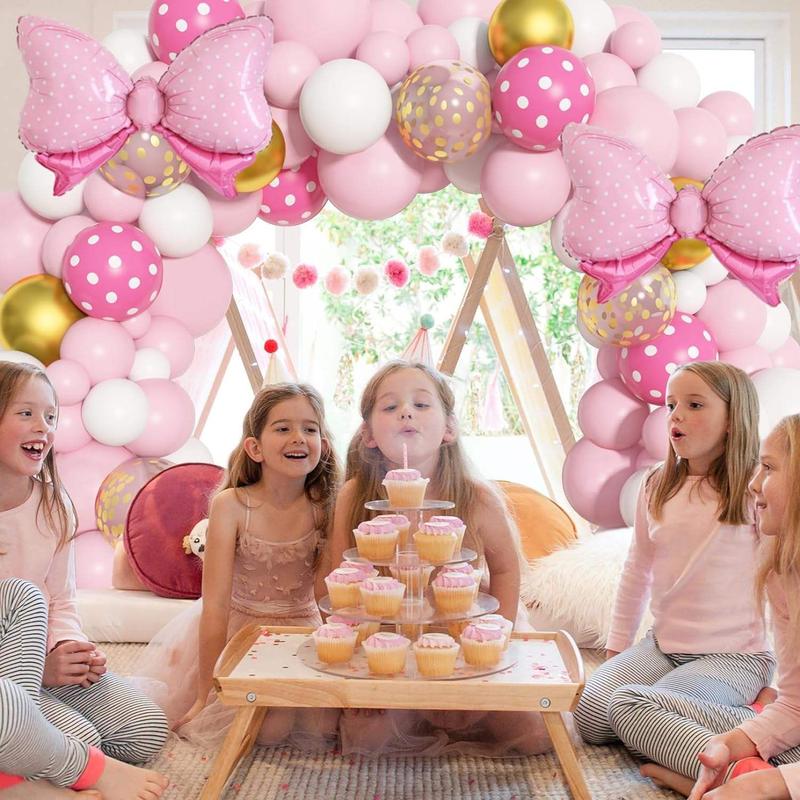 106-Piece Pink Birthday Balloon Decoration Kit – Party Decorations Supplies, Party Garland Arch Set for Girls’ Birthday & Baby Shower birthday  decorations