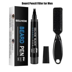 EELHOE Beard Filling Pen Kit, Professional Beard Shaping Pen with Brush, Long-lasting Waterproof Beard Filler Pen Kit, Easy to use,Father's Day Gifts,Birthday Gift