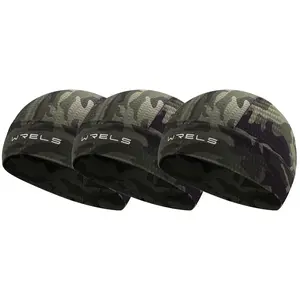 3 Piece Wrels Breathable Mesh Cycling Caps, Lightweight Cooling Ice Silk Hats, Outdoor Riding Running Hiking Sports Cap, Helmet Liner, Mesh Camo Hat