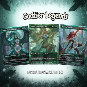 Godtier Legends | MTG Anime EDH Proxy Deck | 100 Card Dark Fantasy Commander Set-Proxy EDH