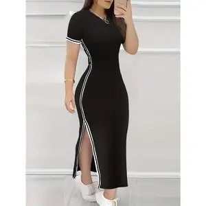 Targeted Development Women'S Fashion Dress Solid Color Casual Elegant