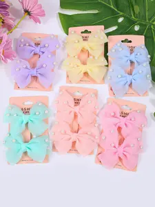 Cute Bowknot Design Hair Clips, Fashionable Hair Accessories for Girls, Minimalist Headwear Suitable for Thick Hair, Fashion Hair Accessories for Party, Daily Clothing Decor, Barrettes