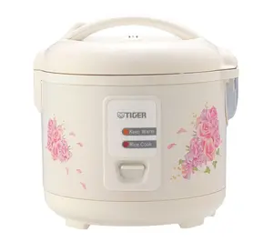 Tiger 10 Cup Floral White Rice Cooker