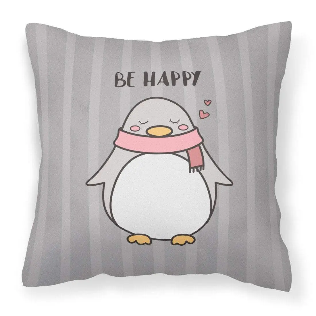 Decorative Fabric Nursery Pillow, Indoor Print Waterproof Penguin Design, Model BB7478PW1818