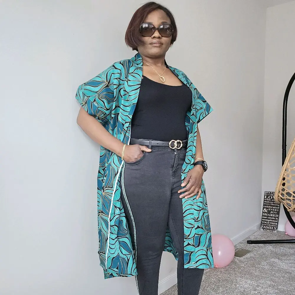 Kimono Made with 100% Cotton Ankara - Stylish and Comfortable Women's Fashion