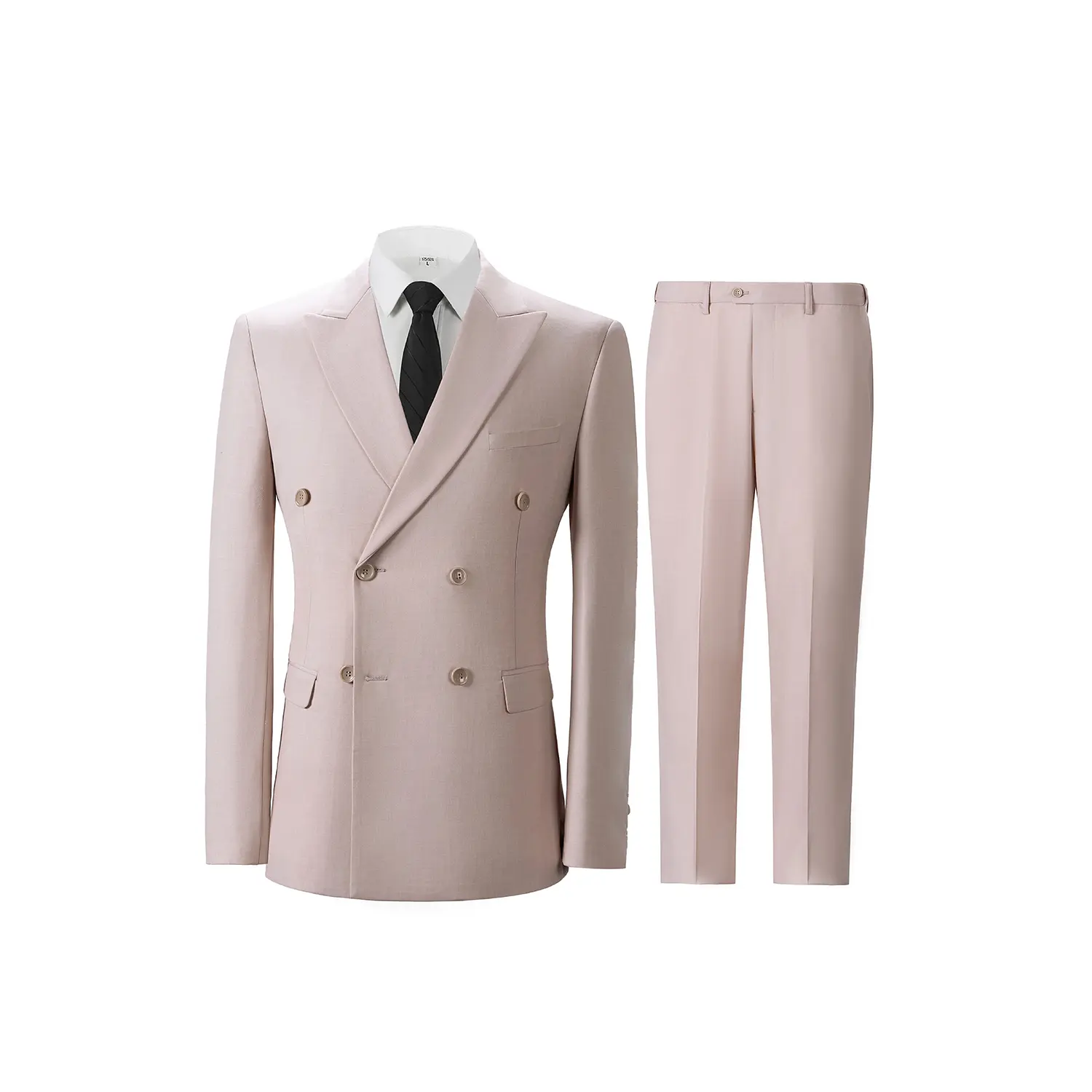 Men's Classic Double Breasted Suit for Wedding Prom & Business Occasion Men's Classic Double Breasted Suit for Wedding Prom & Business Occasion