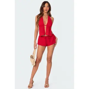 Cayenne Eyelet Micro Shorts Cayenne Eyelet Micro Shorts