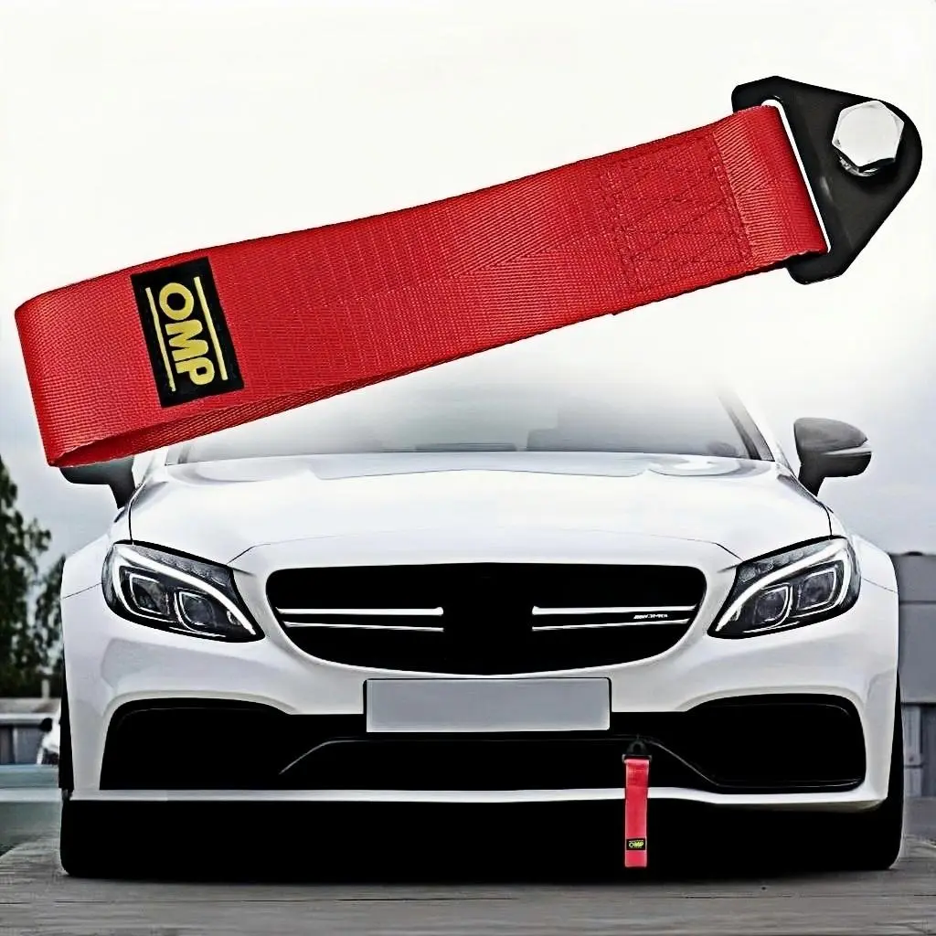 Custom Car Tow Rope with Hook, Front Bumper Decoration, Trendy Customizable Drift Belt, Car Accessory, Automotive Accessories, No Ca Prop 65 Warning