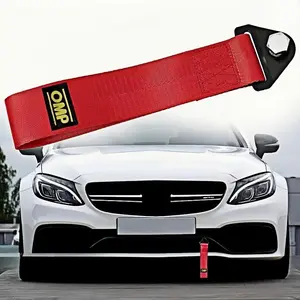 Custom Car Tow Rope with Hook, Front Bumper Decoration, Trendy Customizable Drift Belt, Car Accessory, Automotive Accessories, No Ca Prop 65 Warning