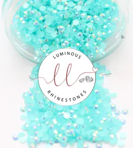 4mm Resin Rhinestones Flatback - 8oz BULK Jars - NON HOTFIX - Choose Your Colors!