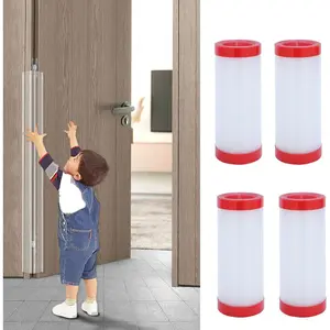 Baby Proofing Door Pinch Guard, Hinge Cover, Finger Safety Protector for Kids, Heavy Duty Finger Jam Shield, Translucent