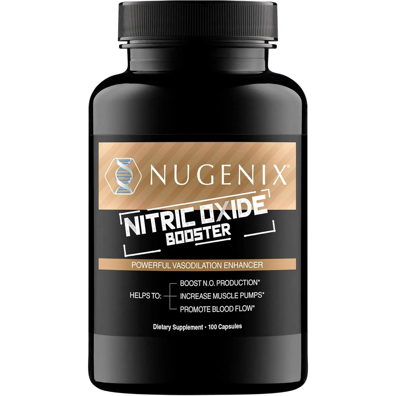 Nitric Oxide Booster Supplement for Blood Flow and Circulation with L-Arginine L-Citrulline and Pine Bark Extract Natural Vasodilator Supplement for Men Muscle Support Pre Workout Energy Stamina and Endurance 100 Capsules