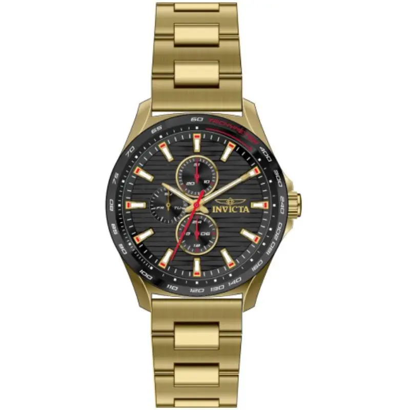 Invicta Men's 48871 Invicta Racing Quartz Chronograph Black Dial Watch