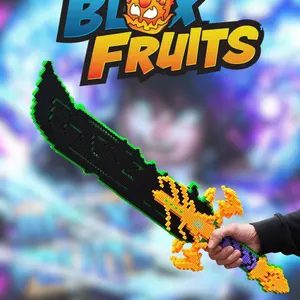 Blox Fruits - Black Sword, Dragonstorm Assembly Model Building Kits, Fruits Building Blocks Series, Birthday Gifts