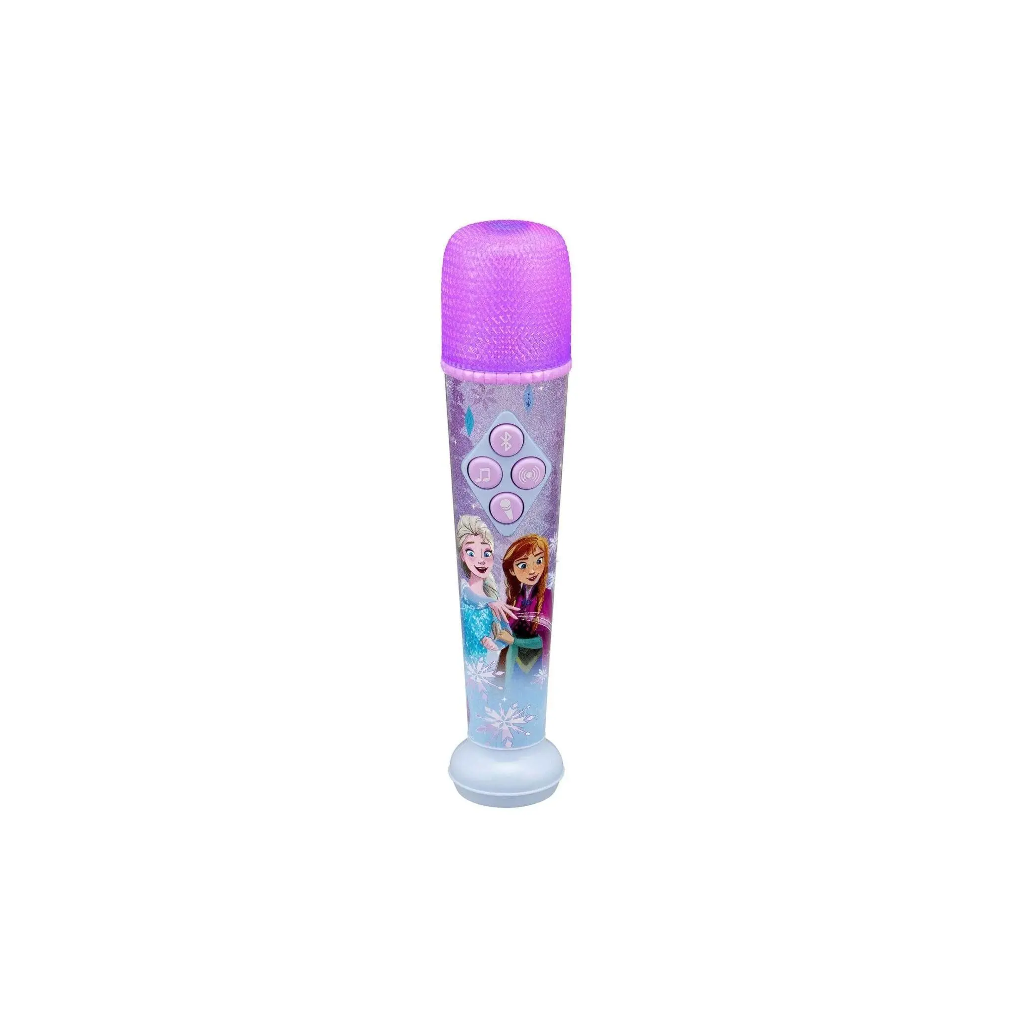 Disney Frozen Star Handheld Bluetooth Wireless Microphone - Portable Audio Device for Kids, Karaoke Use, Streaming Songs