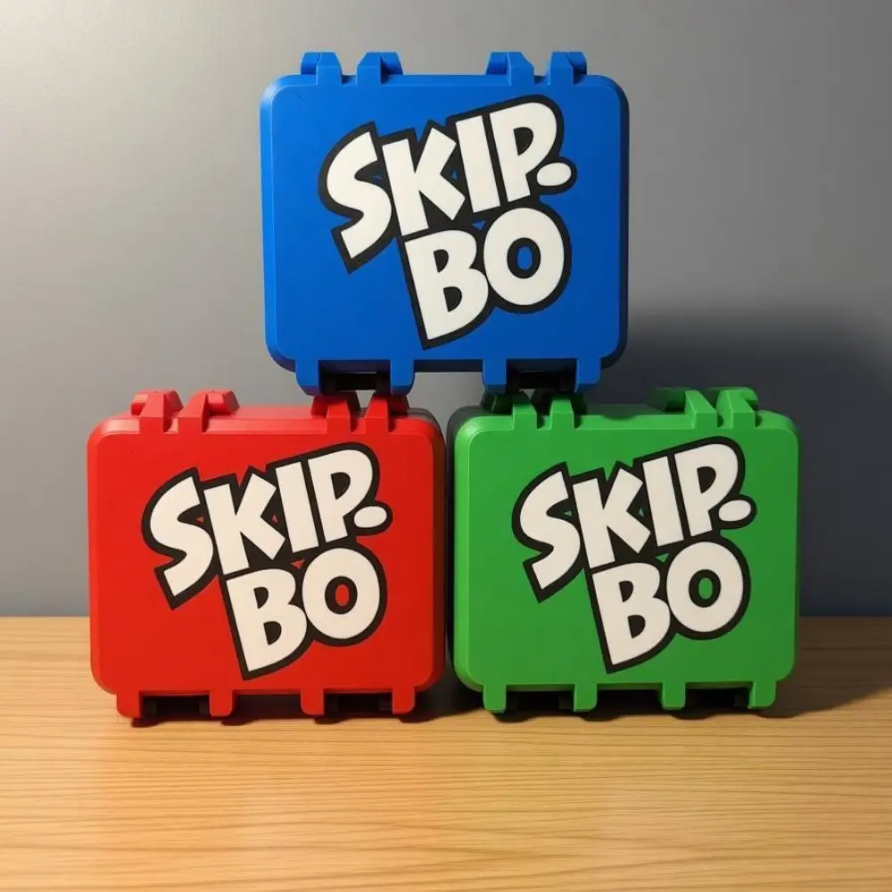 Skip-Bo Card Game Travel Case: Durable Storage Box & Card Holder