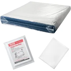 VEVOR Mattress Bag for Moving Storage, (2 Pack, Queen) 2 Mil Plastic Mattress Bag, Wear-Resistant Waterproof Plastic Bed Cover with Reinforced Corner Design, Heavy-Duty Mattress Moving SuppliesVEVOR Super Brand Day