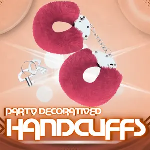 Soft Plush Pink Handcuffs - Ideal Gift For Girls Celebrations; Lightweight And Cozy Accessory Cloud christmas decorations