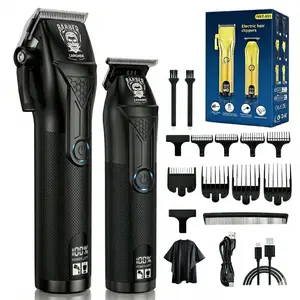 Largner High-End Electric Hair Trimmer Set, Two-In-One Multifunctional Beauty Grooming Kit, Beard Razor, Digital Display, Suitable for Men, Cordless Hair Trimmer