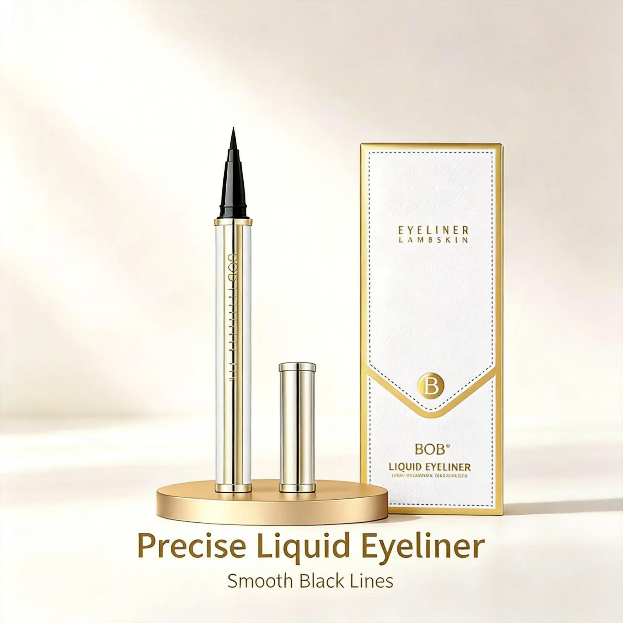 Liquid Eyeliner Pen, Precise Tip Liquid Eyeliner, Portable Eye Makeup Cosmetic for Daily & Party Looks